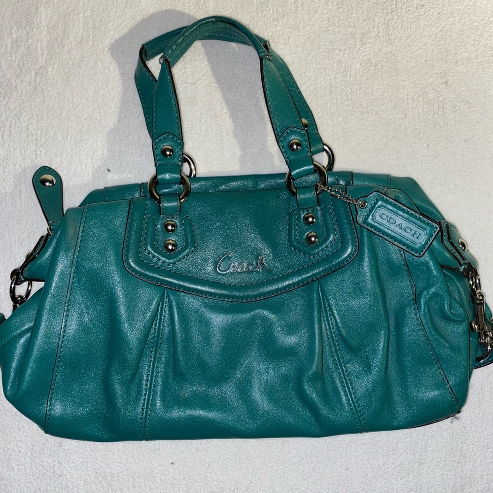 Turquoise Coach (authentic) Crossbody/Shoulder Bag